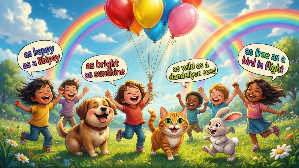 Similes for Happy Feelings