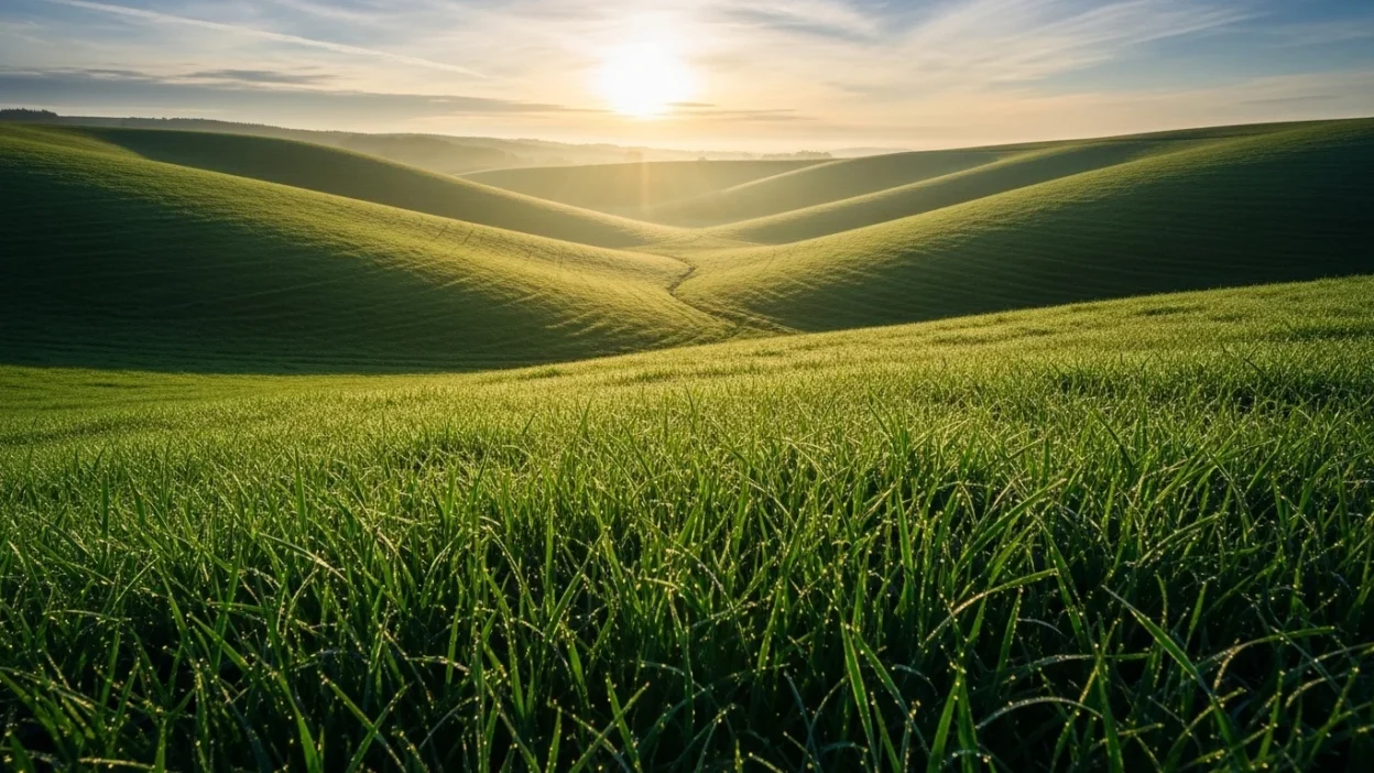 Similes for Green Grass