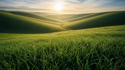 Similes for Green Grass