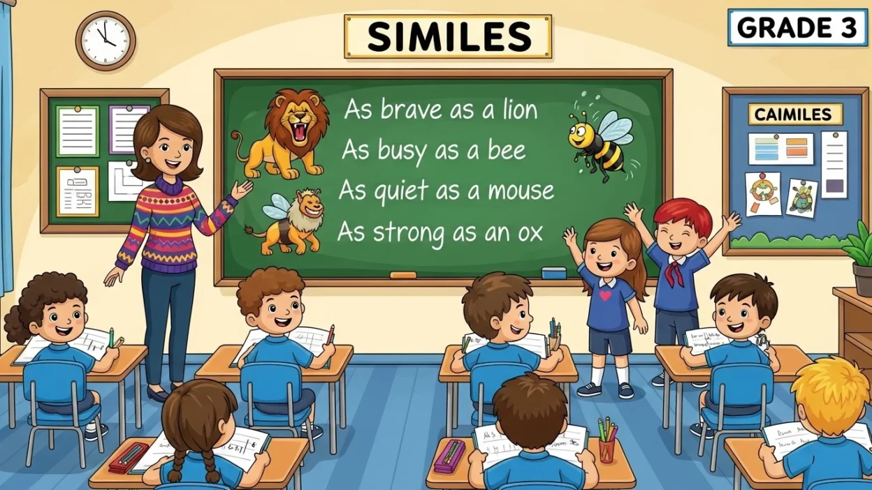 List of Similes for Grade 3