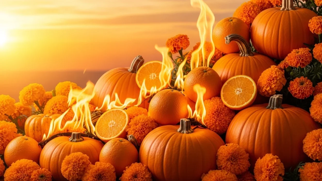 Similes for the Color Orange