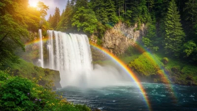 Similes for Waterfalls