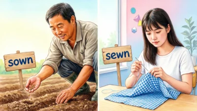 Sown or Sewn