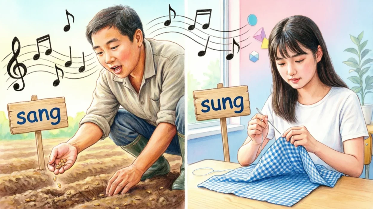 Sung or Sang