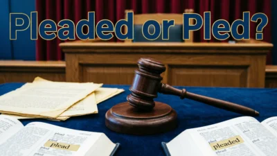 Pleaded or Pled