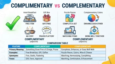 Complimentary or Complementary