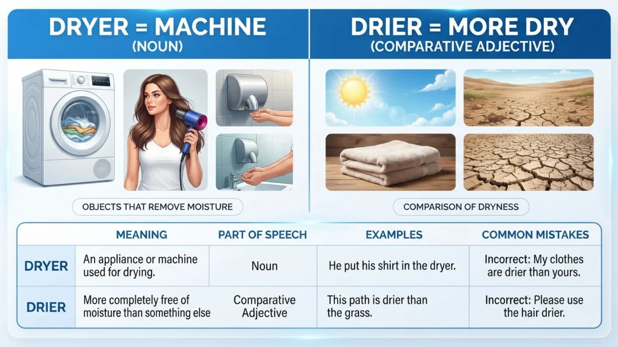 Dryer or Drier