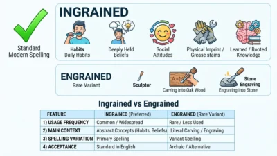 Ingrained or Engrained