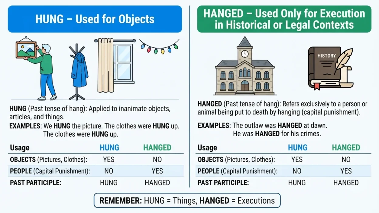 Hanged or Hung